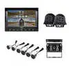 Wired 3 Camera System with 6 Sensors - 7" Monitor - 1 Rearview Camera - 2 Side Blind Spot Cameras