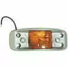 Yellow Die Cast Aluminum Marker Light - 5-1/4"L x 2-1/8"W x 1-3/8"H 